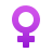 signe-femelle-emoji icon