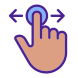 Scrolling Horizontally Gesture icon
