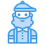 avatar-hipster-externo-itim2101-azul-itim2101 icon