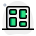 Tile dashboard layout for computer application organizing icon