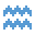 color pixels style aquarius icon