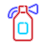 neon style fire extinguisher icon