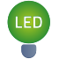 led lamp icon