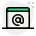 Add a new email address in website maker landing page icon