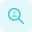 Seeking for right candidate - magnifying glass and avatar logotype icon