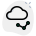 Infographics detail stored on cloud storage system icon