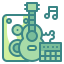 外部-ギター-音楽-教育-wanicon-two-tone-wanicon icon