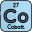 externe-Cobalt-tableau-périodique-bearicons-contour-couleur-bearicons icon