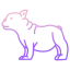 razas-de-perros-bulldog-francés-externos-icongeek26-esquema-gradiente-icongeek26 icon