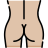 external-Butt-organ-anatomy-beshi-color-kerismaker icon