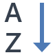 office l style alphabetical sorting icon
