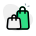 Shopping bag of different size for purchasing items icon