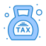 внешние налоги-налоги-плоские-плоские значки-синие-плоские значки icon