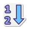 Ordinamento numerico icon