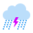 Sturm-mit-starkem-regen icon