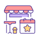 holding special event at cafe icon