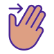 Three Finger Swipe Gesture icon