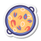 stickers style paella icon