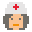 color pixels style nurse icon