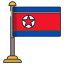 korea north flag icon