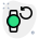 Reload smartwatch with loop circular arrow logotype icon