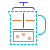 stitch style pressstempelkanne icon