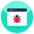 외부-웹-버그-사이버-보안-플랫-아이콘-벡터slab icon
