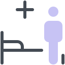 병원에 입원한 사람 icon