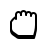 badges style hand rock icon