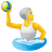 pessoa jogando pólo aquático icon