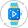smart watch simulation icon