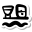 stickers duotone style poolside bar icon