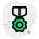 flower shaped medal icon