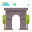 Porte de devant fermée icon