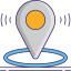 GPS-externo-planificación-de-vacaciones-tour-en-bicicleta-flaticons-color-lineal-iconos-planos-2 icon