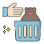 müll wegwerfen icon