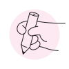 ペンを持つ手 icon