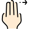 Trois doigts icon