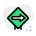 Right arrow for navigation and direction layout icon