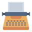 typewriter icon