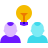 color glass style 팀워크 icon