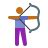 color style tiro con arco piel tipo 4 icon