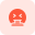äußeres-krankes-Unwohlsein-und-Erbrechen-Emoji-mit-geschlossenen-Augen-Smiley-Tritone-Tal-Revivo icon