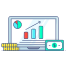 financial statistics icon