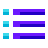 color glass style list icon