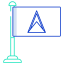 st lucia flag icon