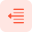 narrow document page setup text left shift arrow icon