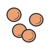 color hand drawn style lentil icon