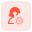 configurações externas para controlar o aplicativo de bate-papo closeupwoman-tritone-tal-revivo icon