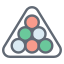 billard ball rack icon